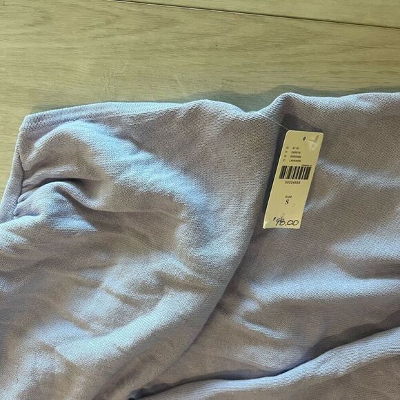 Anthropologie Rambuteau Surplice Lavender Purple Wrap Sweater Top Size Small - Picture 5 of 8